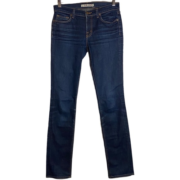 J Brand Pencil Leg Dark Blue Wash Mid Rise Jeans 27 - Picture 1 of 16